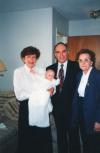 Gail, Harold, Taylor and Grannie Taylor\'s Christening May 95